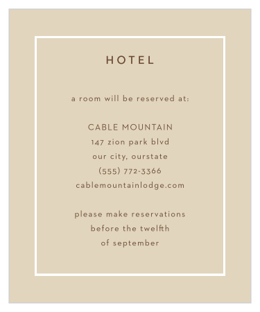 Dried Foliage Accommodation Cards