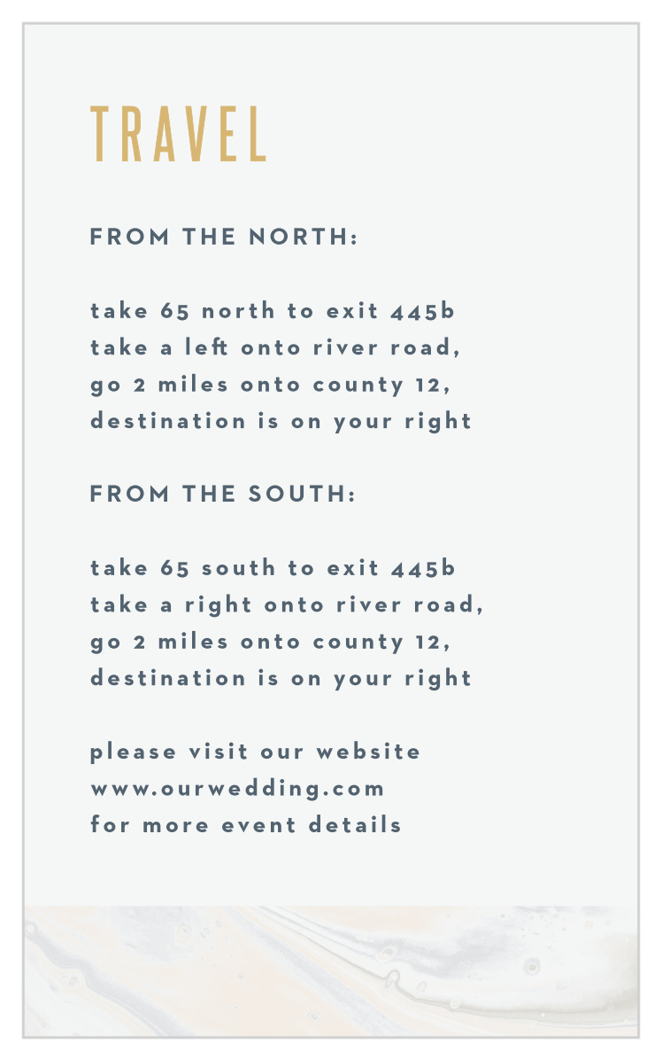 Marbled Shell Direction Cards