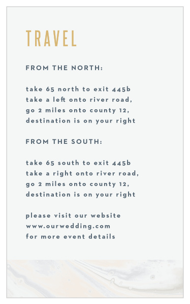 Marbled Shell Direction Cards