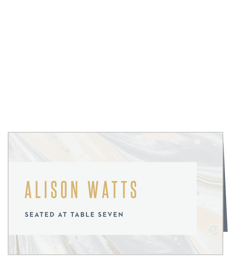 Marbled Shell Place Cards