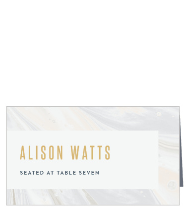 Marbled Shell Place Cards