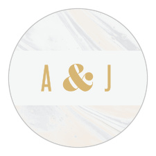 Add the perfect personalization to your invites with our Marbled Shell Wedding Stickers. 