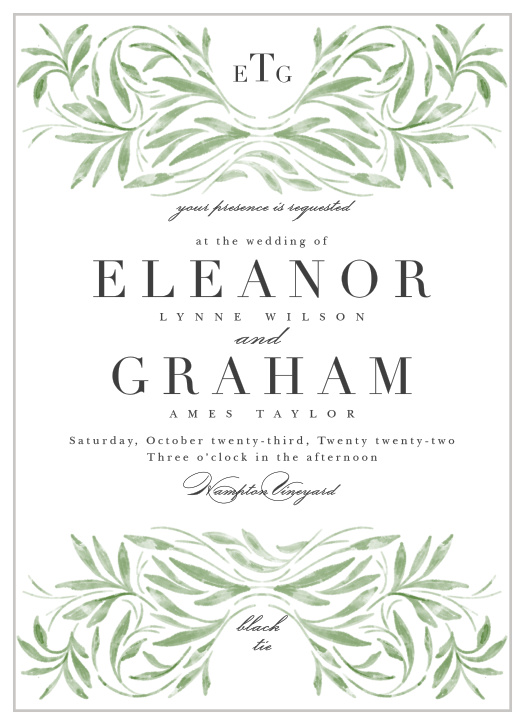 Our Engraved Elegance Wedding Invitations bring family and friends together to celebrate your special day.