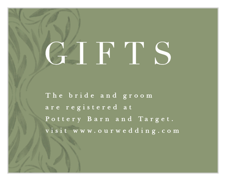 Engraved Elegance Registry Cards