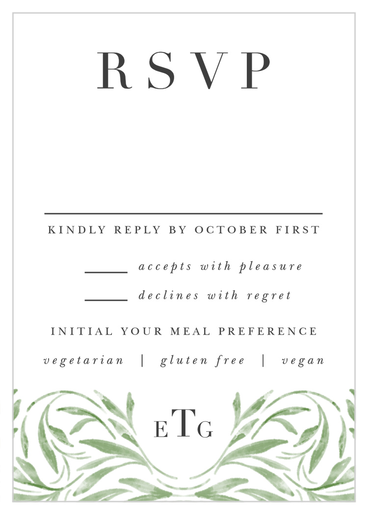 Engraved Elegance Response Cards