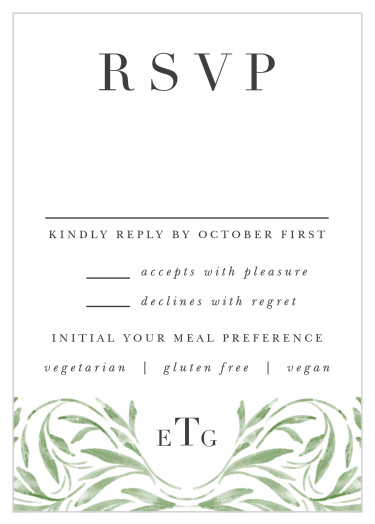 Engraved Elegance Response Cards
