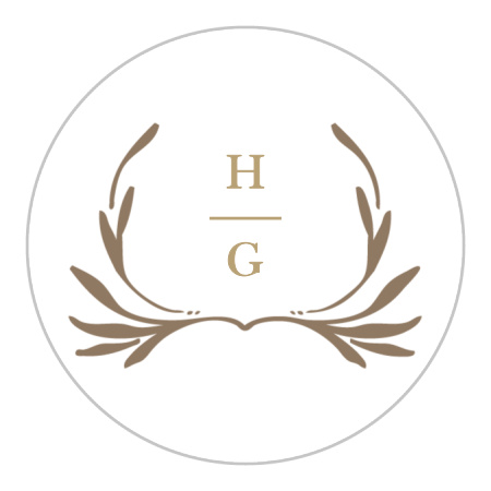Monogrammed Minimalist Wedding Stickers
