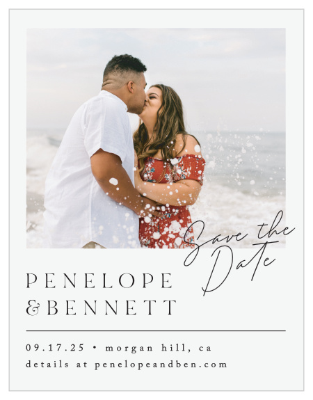 Our Minimal Magnifique Save the Date Magnets are sure to have family and friends marking their calendars for your big day. 