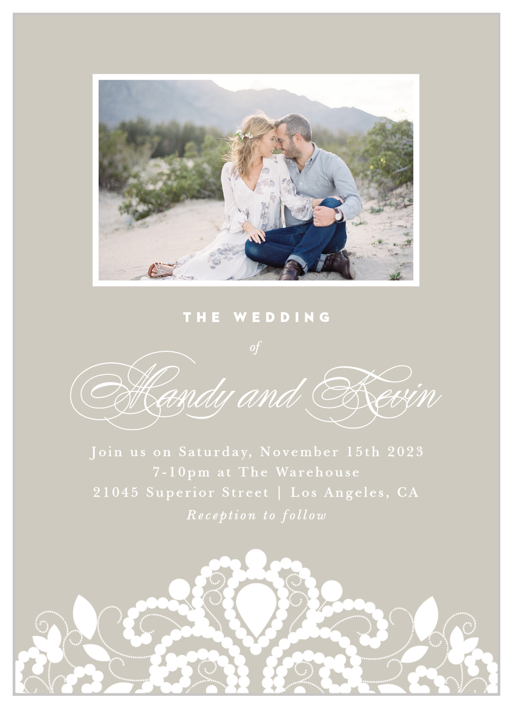 Old Fashioned Charm Wedding Invitations