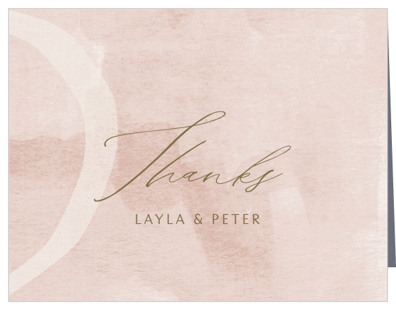 Composed Canvas Wedding Thank You Cards