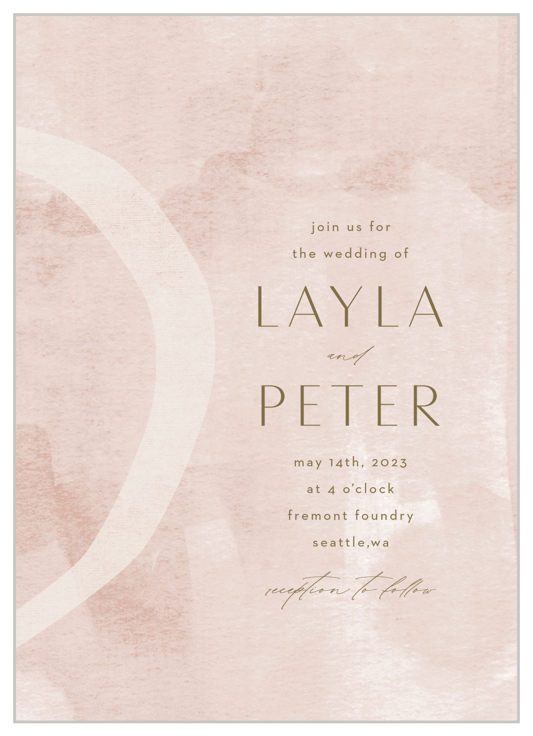 Composed Canvas Wedding Invitations