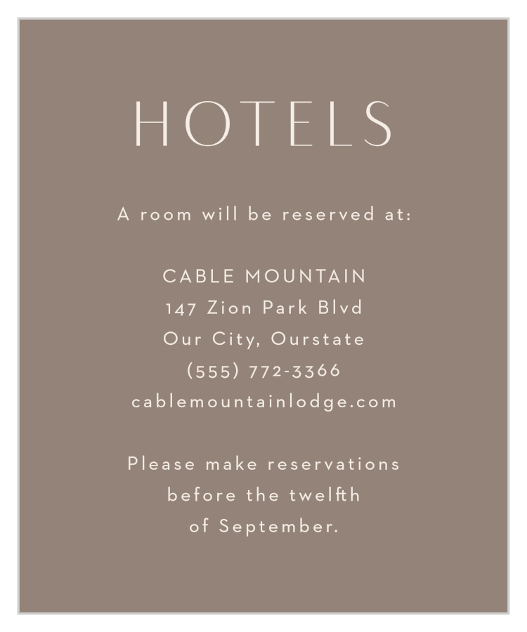 Composed Canvas Accommodation Cards