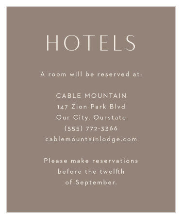 Composed Canvas Accommodation Cards