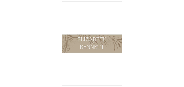 Botanical Romance Wedding Belly Bands