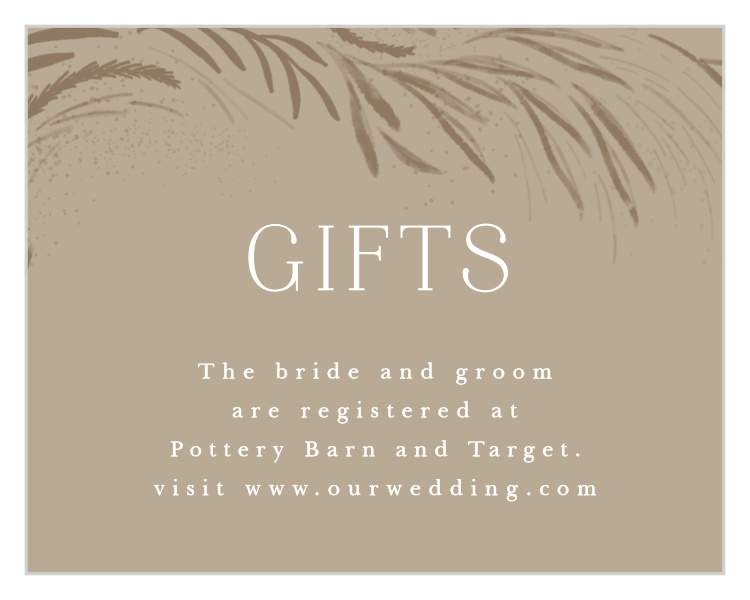 Botanical Romance Registry Cards