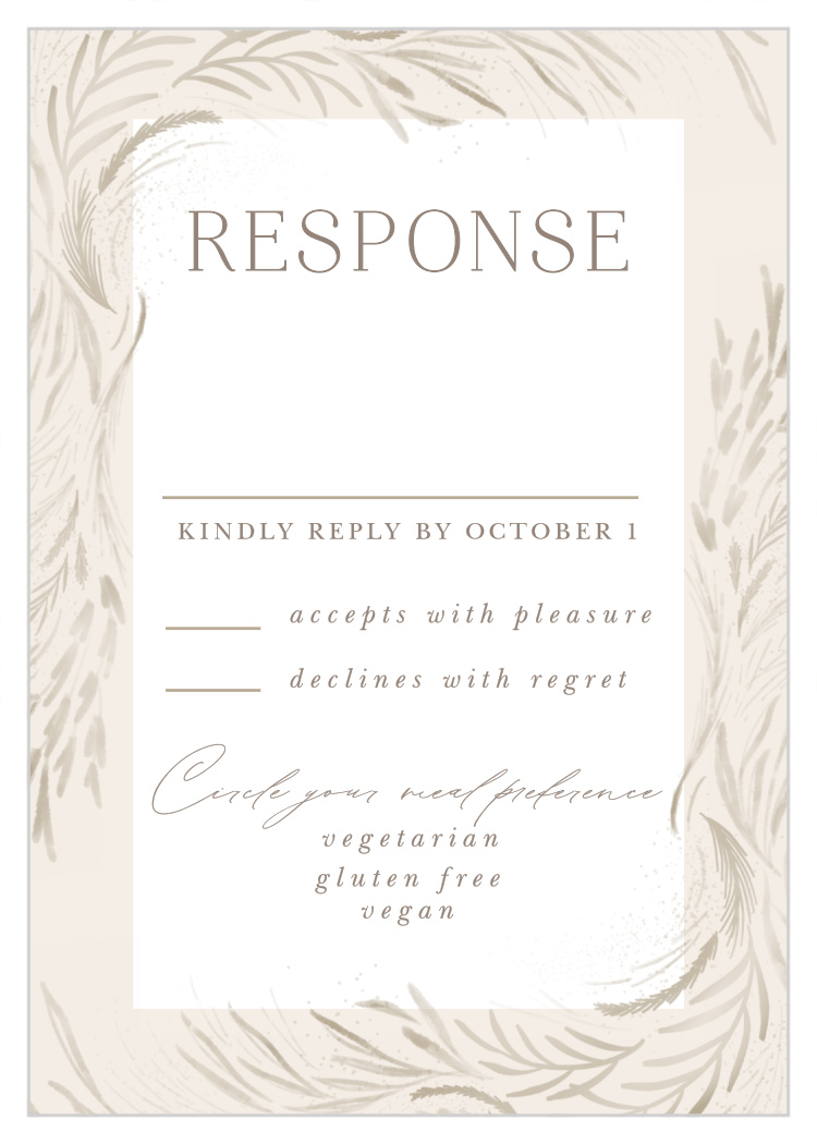 Botanical Romance Response Cards