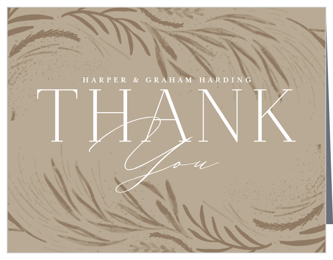 Botanical Romance Wedding Thank You Cards