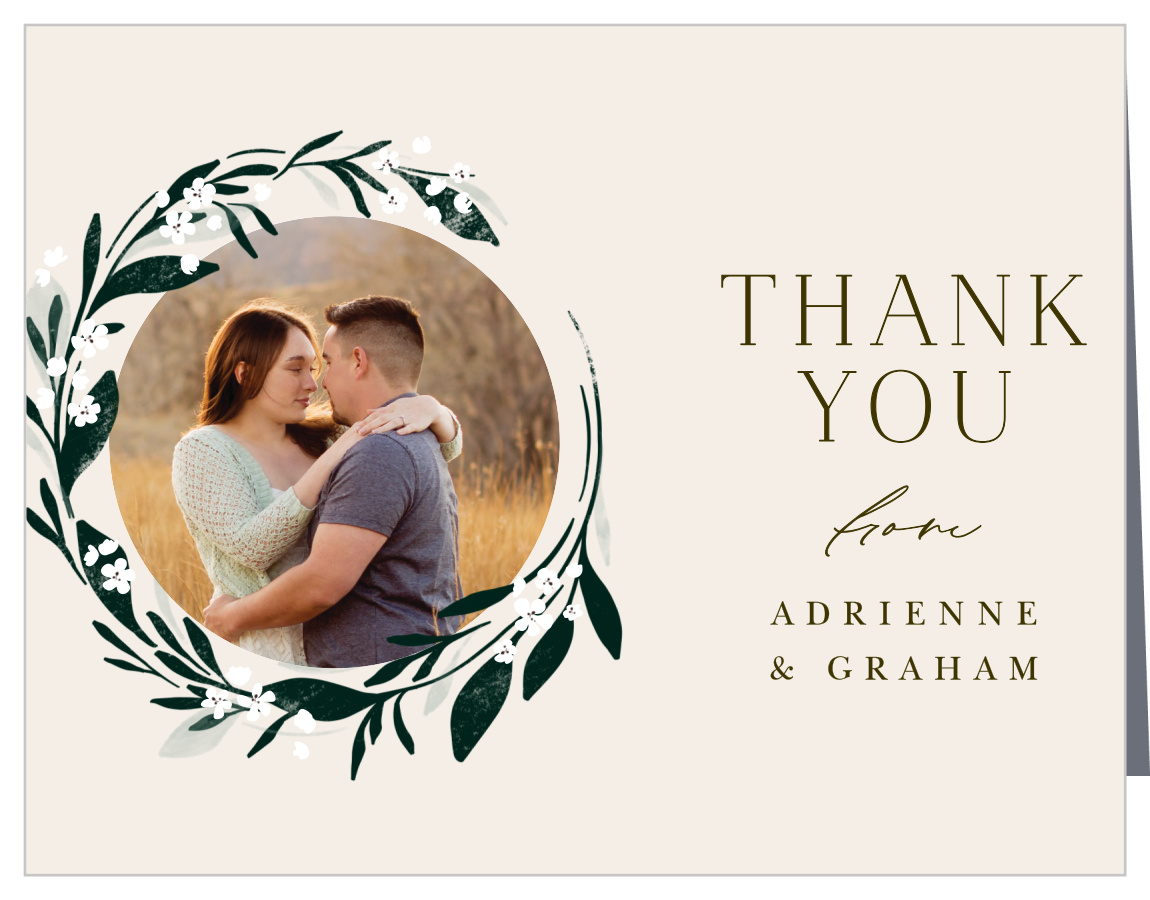 Encircled Elegance Wedding Thank You Cards
