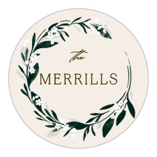 Add the perfect, unique touch to your envelopes or gift your special guests with a memento of your special day with our Encircled Elegance Wedding Stickers.