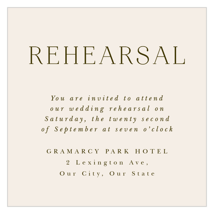Encircled Elegance Rehearsal Cards