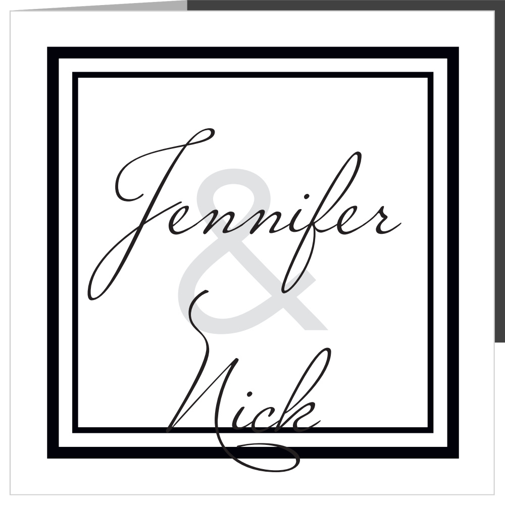Formal Photo Wedding Invitations