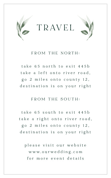 Verdant Vine Direction Cards