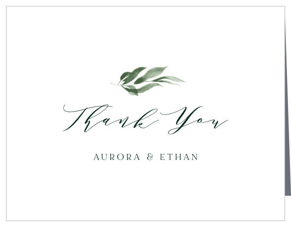 Verdant Vine Wedding Thank You Cards