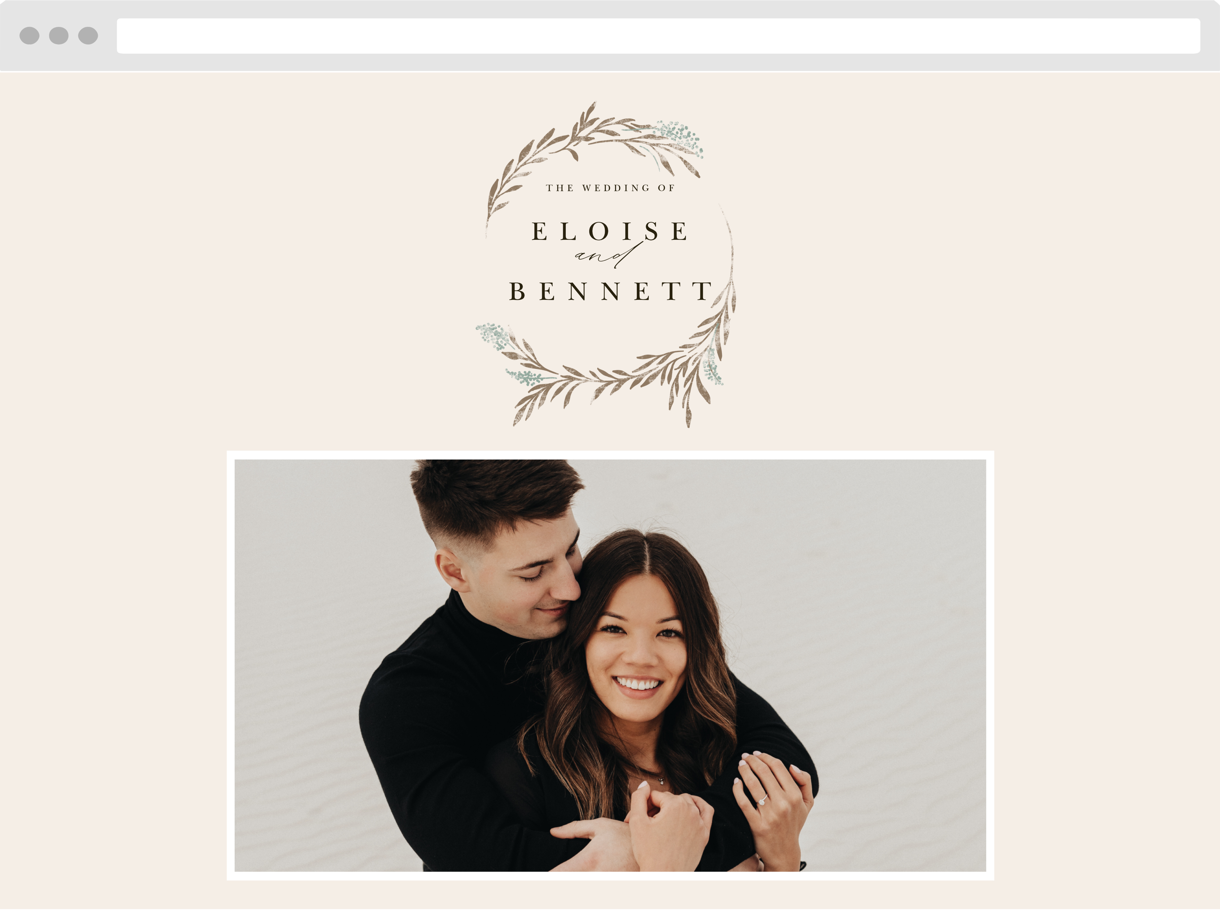 Hidden Garden Wedding Website