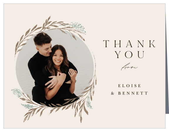 Hidden Garden Wedding Thank You Cards