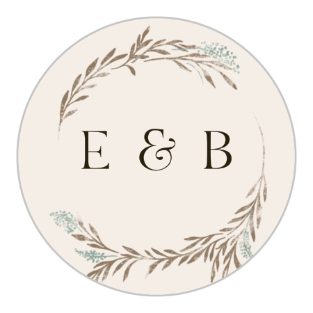 Hidden Garden Wedding Stickers