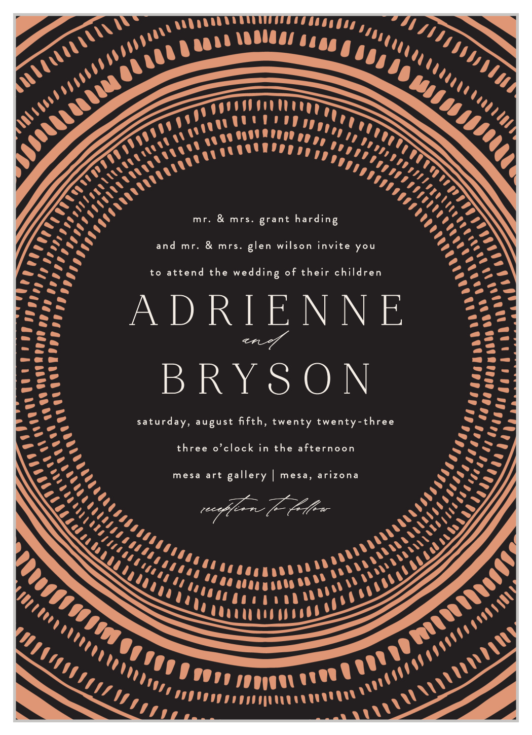 Boho Radiance Wedding Invitations