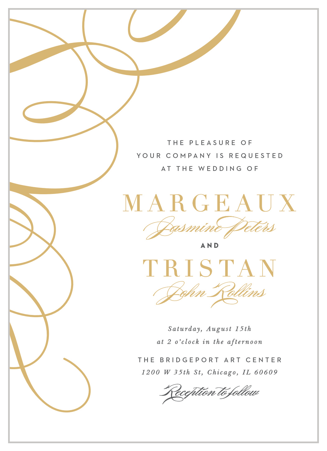 Timeless Swirls Wedding Invitations