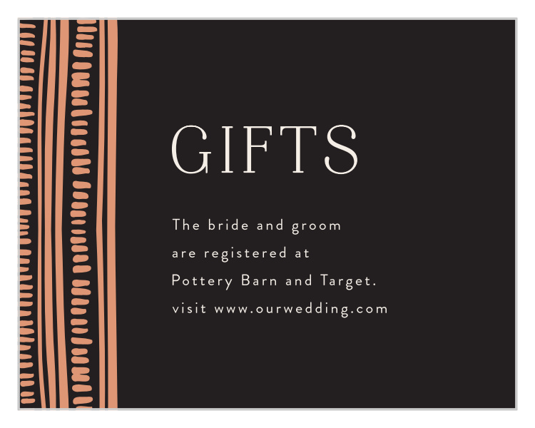 Boho Radiance Registry Cards