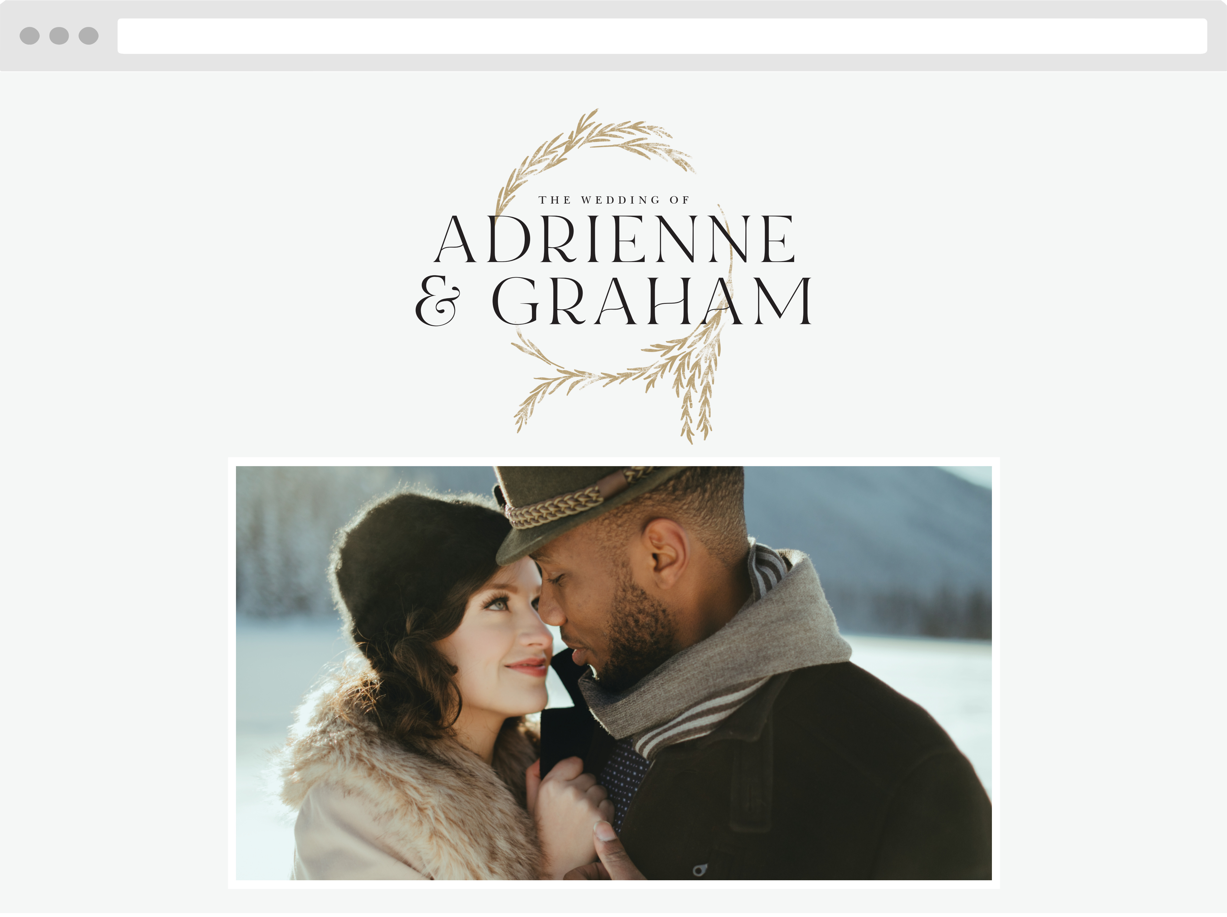 Looking Glass Wedding Website