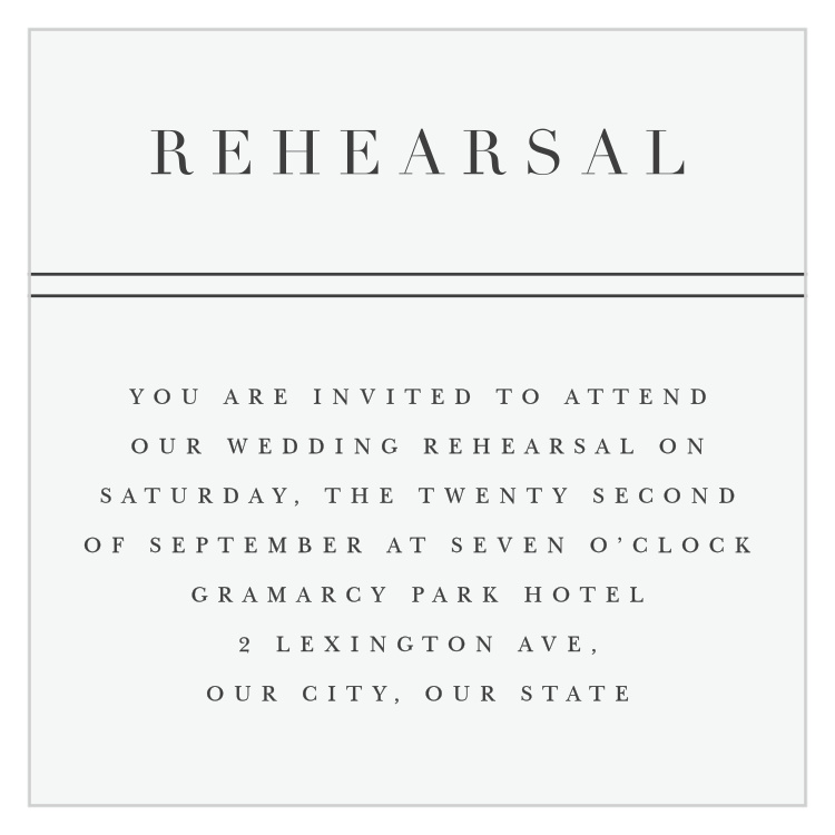 Classical Statement Rehearsal Cards