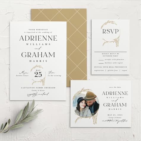 Looking Glass Wedding Invitations