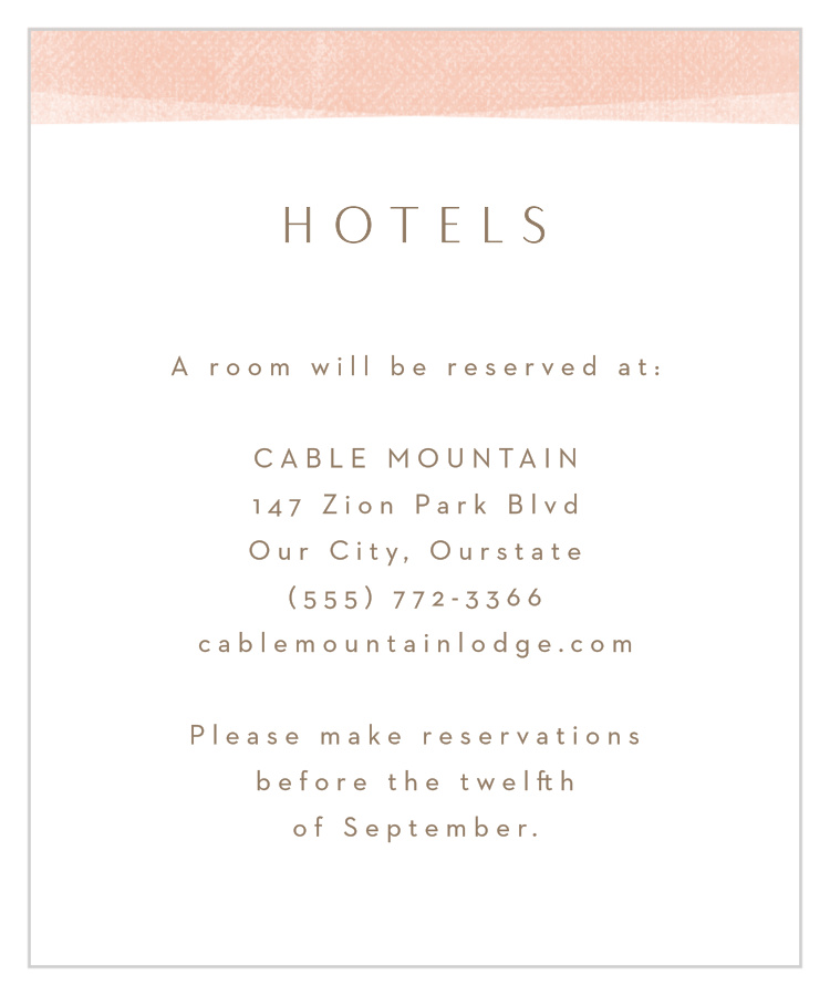 Artful Arch Accommodation Cards