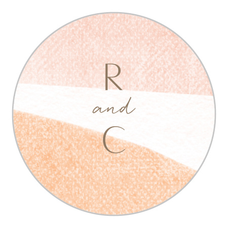 Artful Arch Wedding Stickers