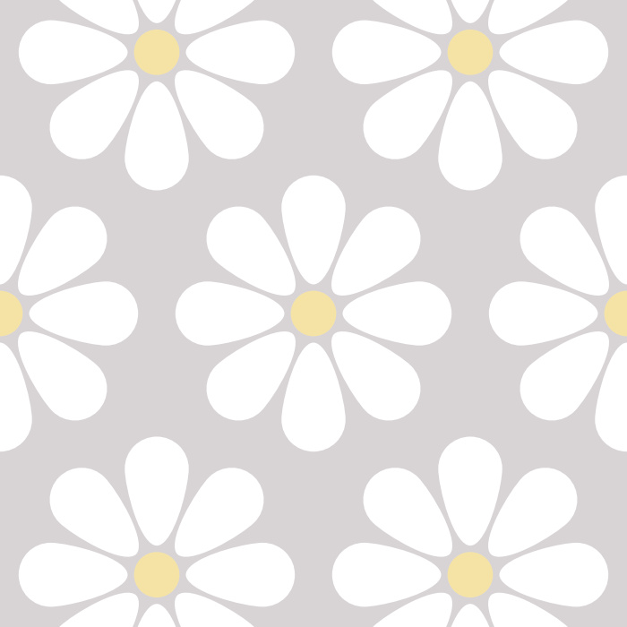 Bloom a cute garden on any wall in your home with our Daisy Chain Peel And Stick Removable Wallpaper.