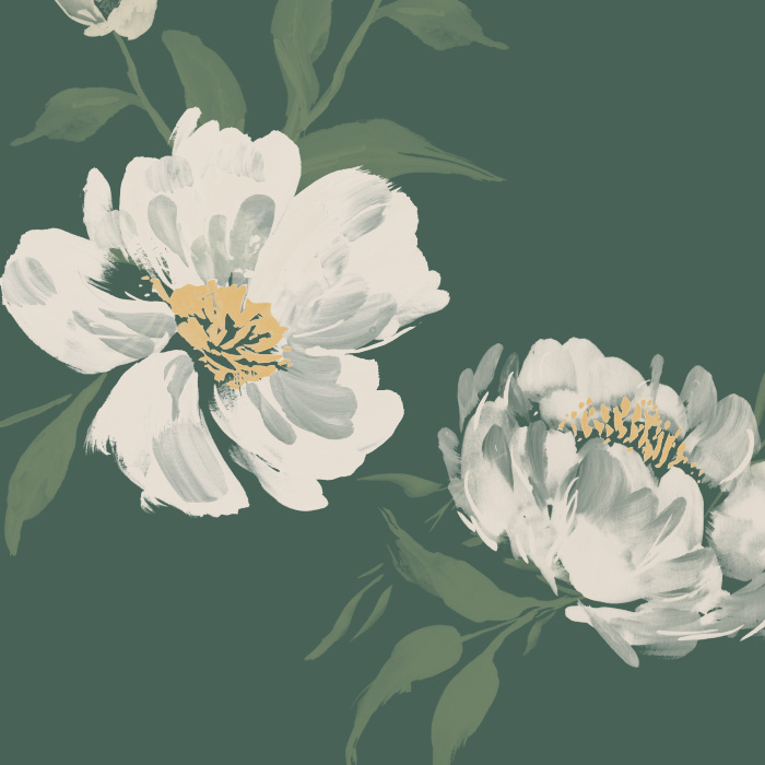 Update the look of any room in your home with our Painted Peonies Peel And Stick Removable Wallpaper.