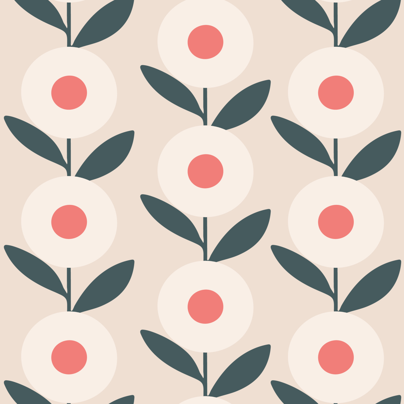 Geo Flower Wallpaper