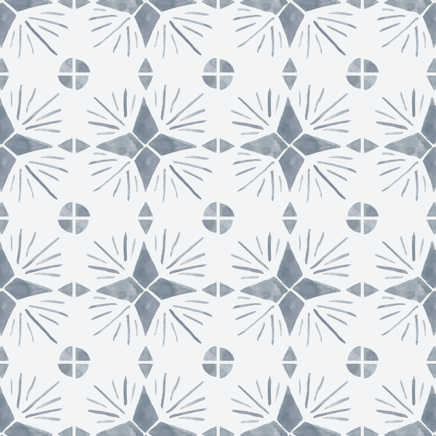 Painted Tiles Wallpaper