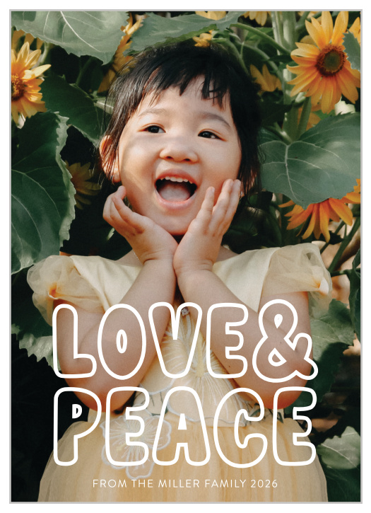 Our Flower Child Holiday Cards are perfect for spreading seasonal cheer to family and friends.
