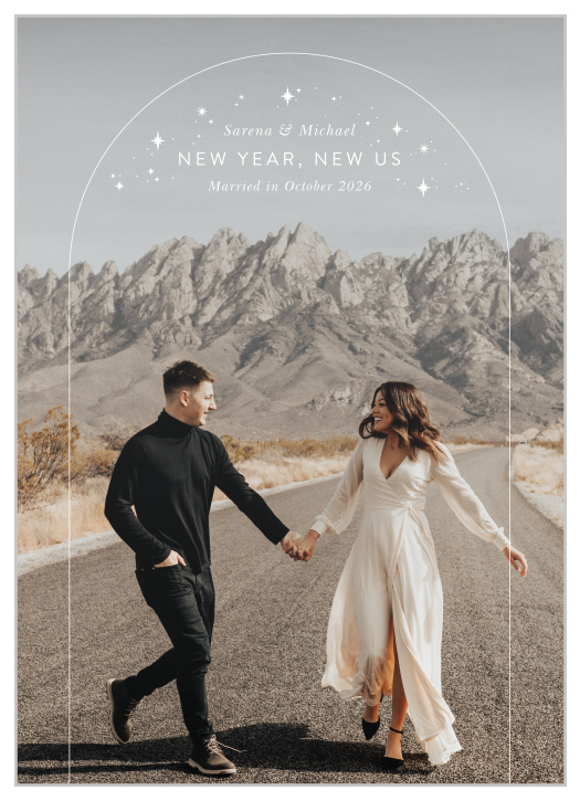 Start your new adventure together off right with our New Us New Years Cards! 