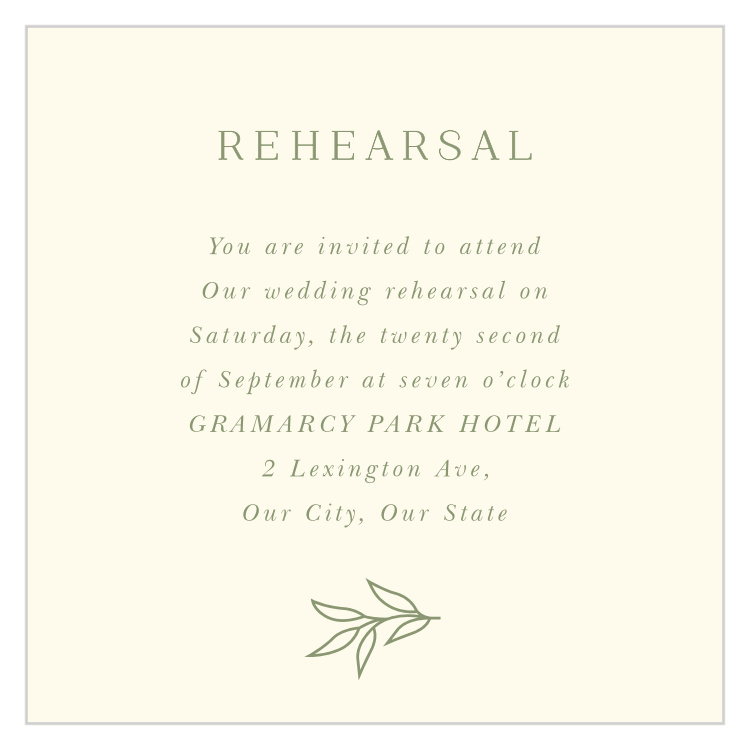 Mod Monogram Rehearsal Cards