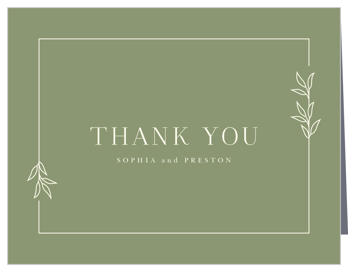 Mod Monogram Wedding Thank You Cards