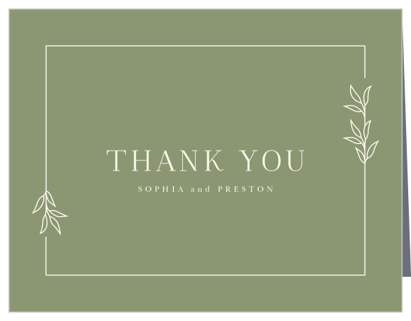Mod Monogram Wedding Thank You Cards