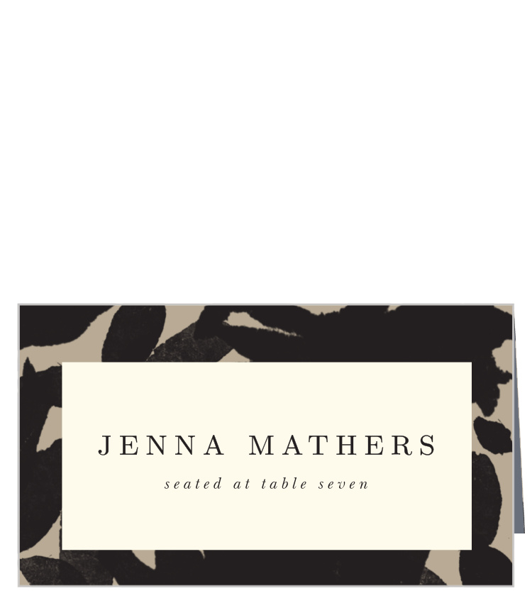 Inked Florals Place Cards