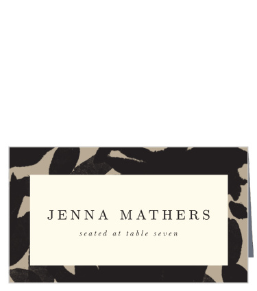 Inked Florals Place Cards
