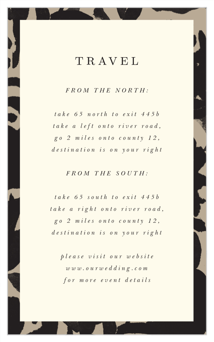 Inked Florals Direction Cards